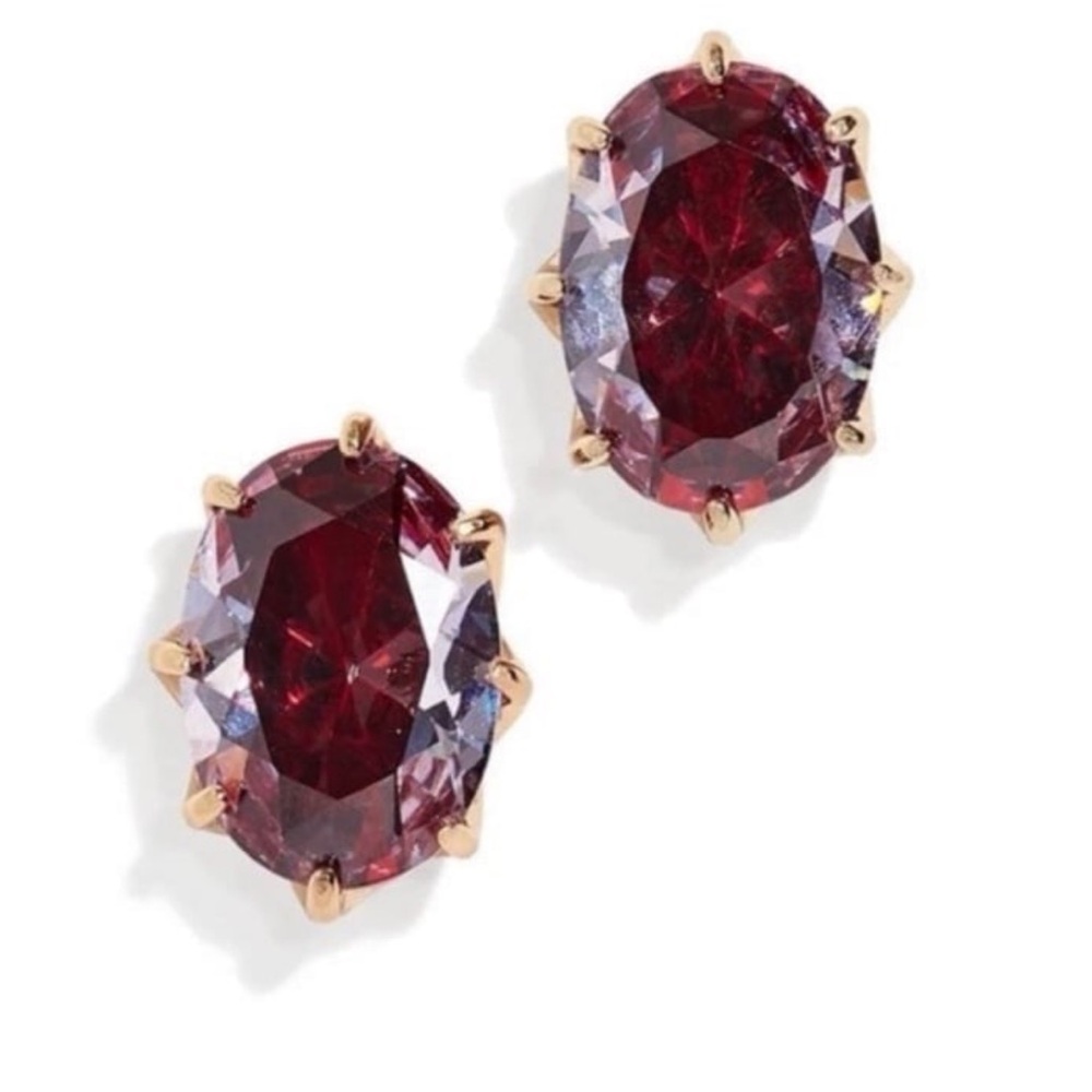 Kate Spade Shine On Crystal Stud Oval Earrings